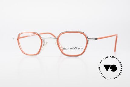 Alain Mikli 1642 / 1006 Vintage Brille In Mikli Rot, grandiose 1990er ALAIN Mikli Designer-Fassung, Passend für Damen