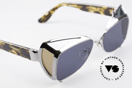 Jean Paul Gaultier 56-9272 Steampunk Sonnenbrille JPG, KEINE retro Sonnenbrille, vintage 1990er Original, Passend für Herren