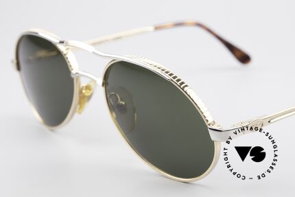 Bugatti 14008 Herren Sonnenbrille Vintage, bicolore Fassung mit aufwendigen Gravuren, Passend für Herren