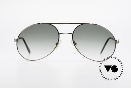 Bugatti 65282 Vintage Herrensonnenbrille, außergewöhnlicher Farbton (anthrazit / antik metall), Passend für Herren
