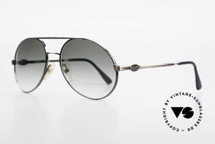 Bugatti 65282 Vintage Herrensonnenbrille, zudem sehr elegante Gläser in einem grünen Verlauf, Passend für Herren