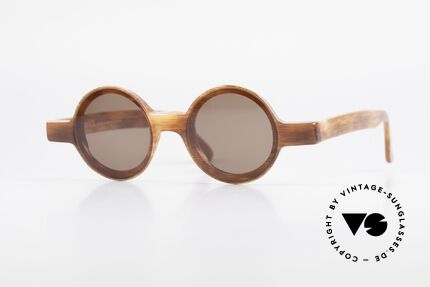 Alain Mikli 0150 / 246 Runde 80er Designer Brille, zeitlos runde Alain Mikli Paris Designer-Sonnenbrille, Passend für Damen