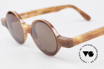Alain Mikli 0150 / 246 Runde 80er Designer Brille, Qualitäts-Brille (hand made in Frankreich) von 1988, Passend für Damen