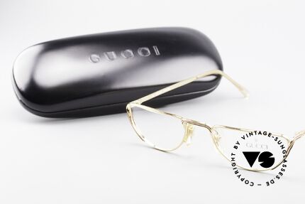 Gucci 2203 Vintage Luxus Lesebrille 80er, 125mm Breite = eher eine KLEINE Größe (Damenbrille), Passend für Damen