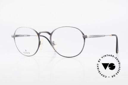 Gucci 1226 Klassische 80er Panto Brille, klassische VINTAGE Designer-Brille von GUCCI, Passend für Herren und Damen