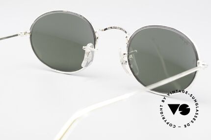 Ray Ban Classic Style I Ovale B&L USA Sonnenbrille, Katalog-Name: Ray-Ban W2104, silber; G15 49mm, Passend für Herren und Damen