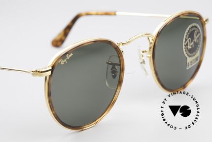 Ray Ban Round Metal 47 Kleine Runde Brille Havanna, Größe: small, Passend für Herren und Damen