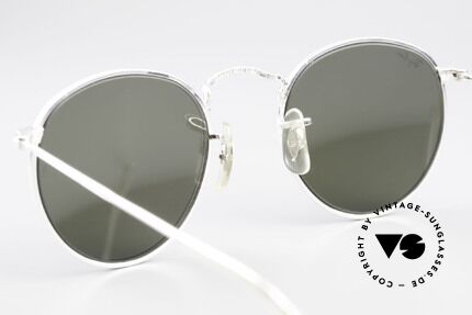 Ray Ban Round Metal 47 Blau Verspiegelte Sonnenbrille, Größe: small, Passend für Herren und Damen