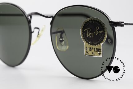 Ray Ban Round Metal 49 Runde B&L USA Sonnenbrille, ungetragenes Bausch&Lomb Modell mit orig. Etui, Passend für Herren und Damen
