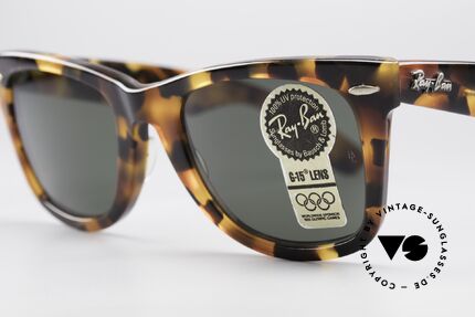 Ray Ban Wayfarer I Limited Edition USA Original, limitierte Edition havanna gefleckt, W1441 mit OVP, Passend für Herren und Damen Ray Ban Wayfarer I Limited Edition USA Original, limitierte Edition havanna gefleckt, W1441 mit OVP, Passend für Herren und Damen