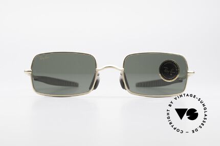 Ray Ban Orbs 6 Base Square Eckige B&L USA Sport Brille, original vintage USA Sonnenbrille der späten 1990er, Passend für Herren