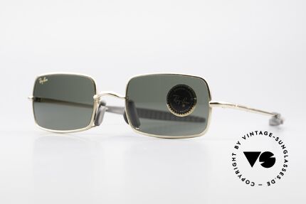 Ray Ban Orbs 6 Base Square Eckige B&L USA Sport Brille, eines der letzten Ray Ban Modelle von Bausch&Lomb, Passend für Herren