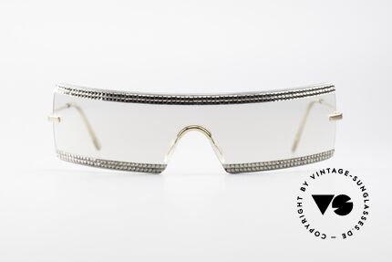 Swarovski S547 Glitzer Sonnenbrille Shades, Swarovski = Synonym für Bling Bling und Kristallglas, Passend für Damen