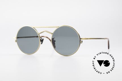 Gianni Versace 540 Kleine Runde Designer Brille, schmale und runde vintage Versace Sonnenbrille, Passend für Herren und Damen