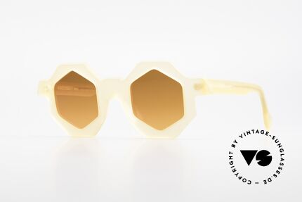 Alain Mikli 0157 / 940 Sechseckige Sonnenbrille 1989, vintage Designer-Sonnenbrille von Alain MIKLI, Passend für Damen