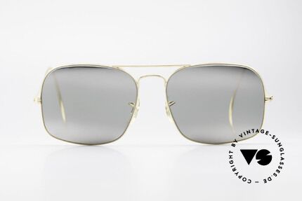Ray Ban Winner 70er Sonnenbrille Ray Ban USA, sehr eigenständige Gläserform in 58mm Größe, Passend für Herren