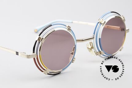 Casanova MTC 1 Kunstvolle Runde Sonnenbrille, KEINE Retrobrille, sondern ein einzigartiges ORIGINAL!, Passend für Herren und Damen