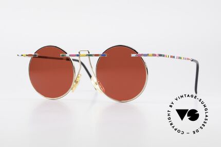 Taxi 222 by Casanova 80er Kunstsonnenbrille 3D Rot, lebhafte Taxi by Casanova Designerbrille von circa 1985, Passend für Herren und Damen
