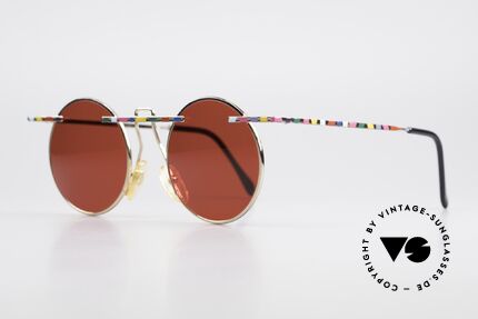 Taxi 222 by Casanova 80er Kunstsonnenbrille 3D Rot, verkörpert die Ausgelassenheit des venezian. Karnevals, Passend für Herren und Damen