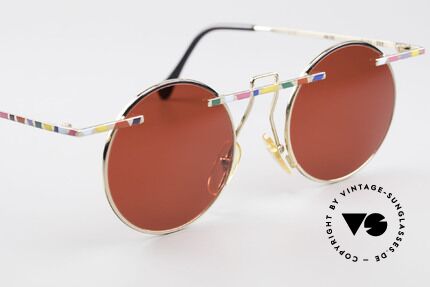 Taxi 222 by Casanova 80er Kunstsonnenbrille 3D Rot, Spass-Sonnengläser (3D rot) können ggf. ersetzt werden, Passend für Herren und Damen
