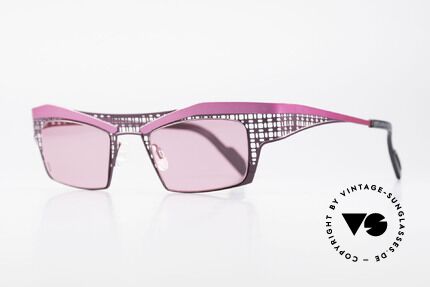 Theo Belgium Eye-Witness TA Avantgarde Sonnenbrille Pink, damals gemacht für die 'Avantgarde' und Individualisten, Passend für Damen
