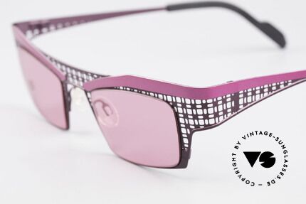 Theo Belgium Eye-Witness TA Avantgarde Sonnenbrille Pink, Eye-Witness TA-Serie dann 2001 deutlich "vollendeter" ;), Passend für Damen