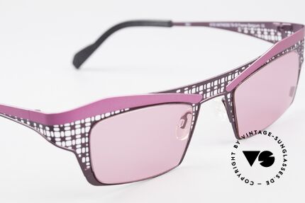 Theo Belgium Eye-Witness TA Avantgarde Sonnenbrille Pink, ungetragenes Theo-Einzelstück für die, die sich trauen!, Passend für Damen