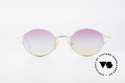 Yohji Yamamoto 51-4103 Panto Designer Sonnenbrille, beste Verarbeitungsqualität & Materialien (Titanium), Passend für Herren und Damen