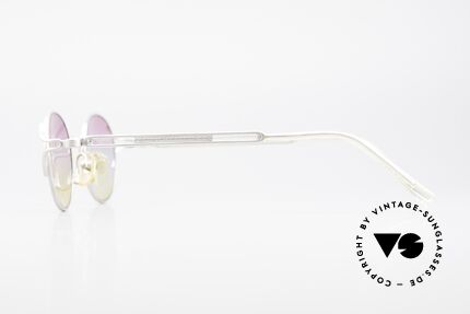 Yohji Yamamoto 51-4103 Panto Designer Sonnenbrille, Panto-Design und Sonnengläser mit Dreifachverlauf, Passend für Herren und Damen