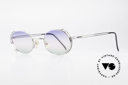 Yohji Yamamoto 52-4107 Ovale Designer Sonnenbrille, MUST HAVE für alle Liebhaber von Qualität & Design, Passend für Herren und Damen