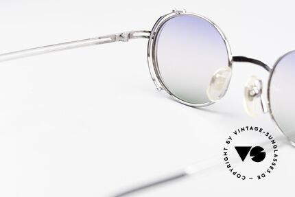 Yohji Yamamoto 52-4107 Ovale Designer Sonnenbrille, Bügelenden wurden getauscht, daher ohne Aufdrucke!, Passend für Herren und Damen