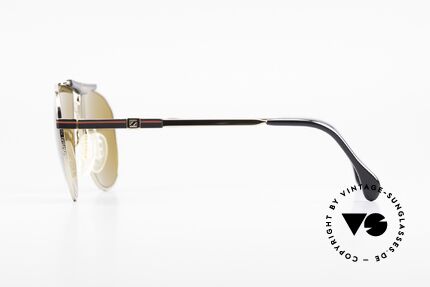 Zeiss 9934 90er Vintage Sonnenbrille, flexible Federscharniere für eine optimale Passform, Passend für Herren