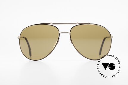 Zeiss 9323 80er Qualität XL Sonnenbrille, klassische 1980er Jahre Pilotenform mit Doppelbrücke, Passend für Herren