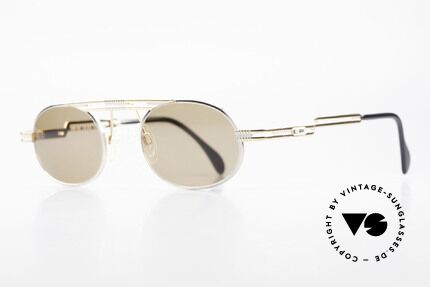 Cazal 762 Ovale Vintage Sonnenbrille, hochwertige Metallverarbeitung in Top-Qualität, Passend für Herren
