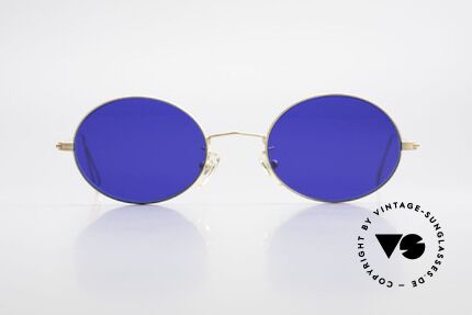 Cutler And Gross 0305 Vintage Sonnenbrille Oval, klassisch, zeitlose Understatement Luxus-Sonnenbrille, Passend für Herren und Damen