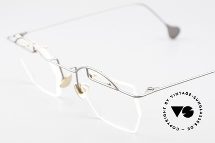 Paul Chiol 12 Randlose Kunstbrille Vintage, ungetragenes Meisterstück mit orig. DEMO-Gläsern, Passend für Herren und Damen
