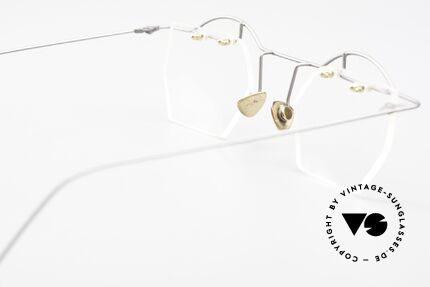 Paul Chiol 12 Randlose Kunstbrille Vintage, Größe: small, Passend für Herren und Damen