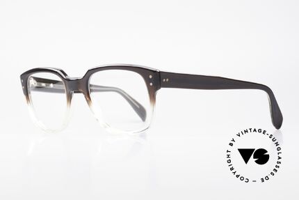 Metzler 447 Vintage Brille Nerd Hipster, tolle Optik des Materials: dunkelbraun zu transparent, Passend für Herren