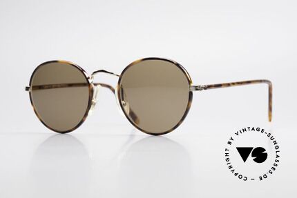 Cutler And Gross 0110 Runde Designer Sonnenbrille, Cutler & Gross London Designerbrille der späten 90er, Passend für Herren und Damen