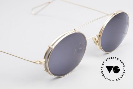 Cutler And Gross 0305 Sonnenbrille mit Sonnenclip, KEINE Retrobrille, sondern ein 20 Jahre altes Original!, Passend für Herren und Damen