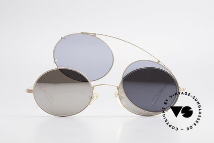 Cutler And Gross 0305 Sonnenbrille mit Sonnenclip, Größe: medium, Passend für Herren und Damen