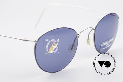 Giorgio Armani 3006 Draht Sonnenbrille Panto Stil, ein ungetragenes GA ORIGINAL aus den späten 1990ern, Passend für Herren