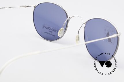 Giorgio Armani 3006 Draht Sonnenbrille Panto Stil, Sonnengläser sind auch durch optische Gläser ersetzbar, Passend für Herren