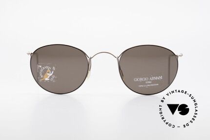 Giorgio Armani 3006 Vintage Drahtbrille Panto Stil, sehr puristisch: einfache "Drahtbrille" im PANTO-Stil, Passend für Herren