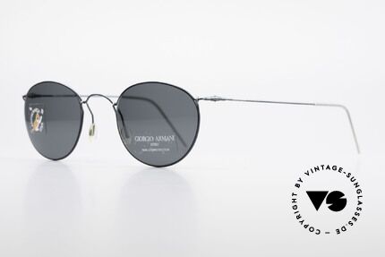 Giorgio Armani 3006 Panto Stil Vintage Drahtbrille, dennoch enorm markant & komfortabel (nur 12 Gramm), Passend für Herren