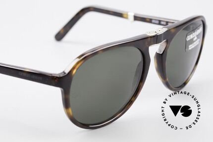 Giorgio Armani 2522 Faltbare Aviator Sonnenbrille, KEINE Retromode; ein ca. 20 Jahre altes ORIGINAL, Passend für Herren und Damen