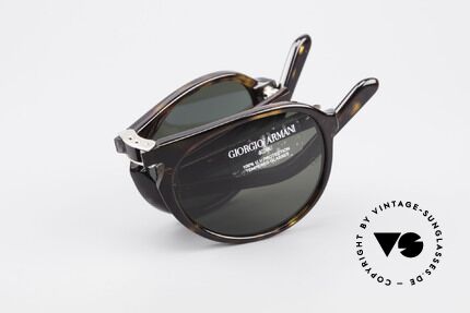 Giorgio Armani 2522 Faltbare Aviator Sonnenbrille, Sonnengläser können durch optische ersetzt werden, Passend für Herren und Damen