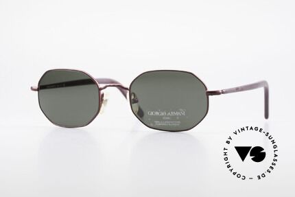 Giorgio Armani 664 Achteckige Vintage Brille 90er Details