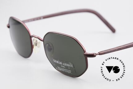 Giorgio Armani 664 Achteckige Vintage Brille 90er, ungetragen (wie alle unsere 1990er Jahre Klassiker), Passend für Herren und Damen