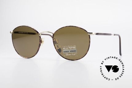 Giorgio Armani 627 Vintage Panto Sonnenbrille, vintage Designer-Sonnenbrille von Giorgio Armani, Passend für Herren und Damen